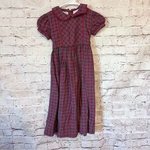 Strasburg Kids Plaid Dress - Red and Green
